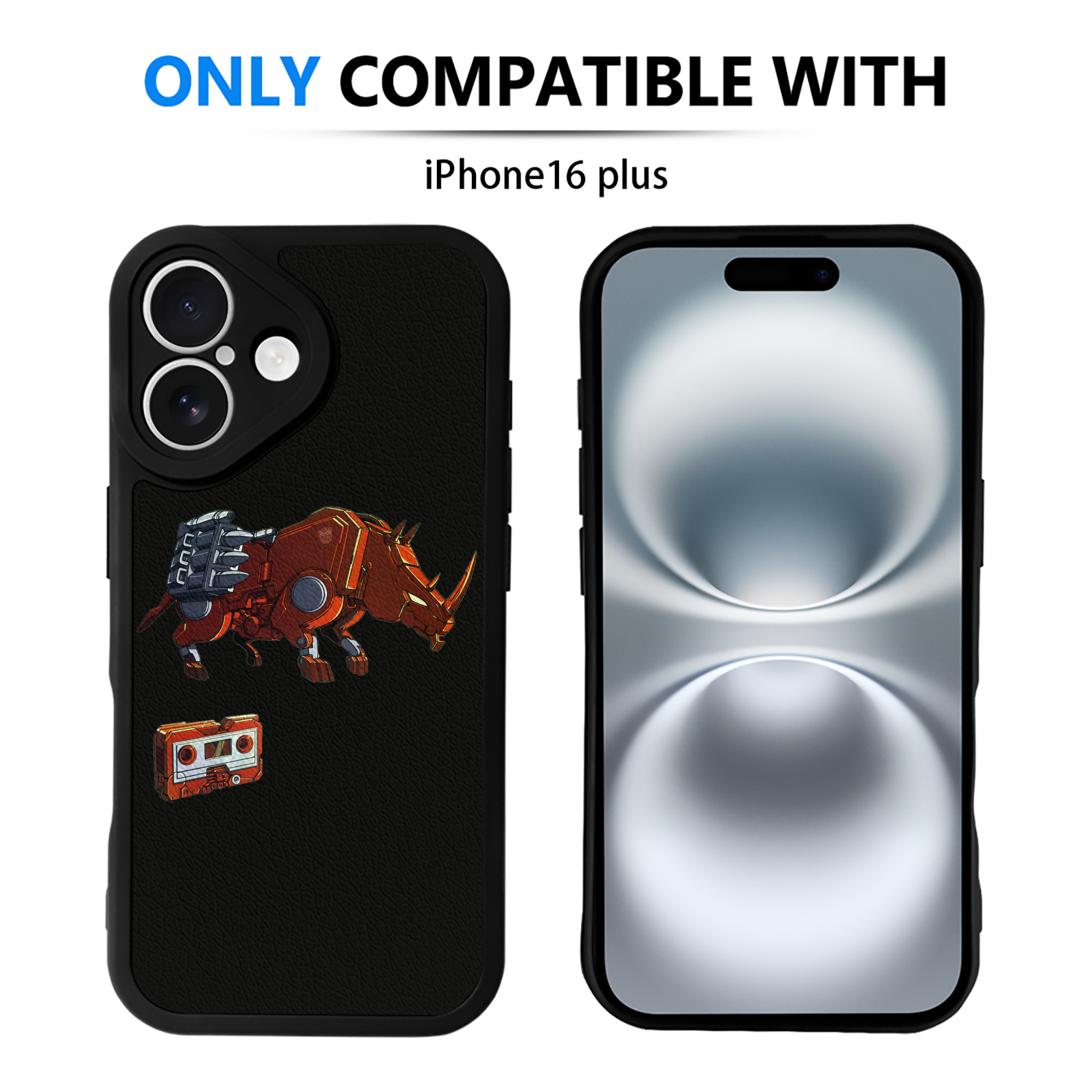 （画像用）  【iPhone 16シリーズ対応】シリコンスマホケース（レザー調） 材質：シリコン